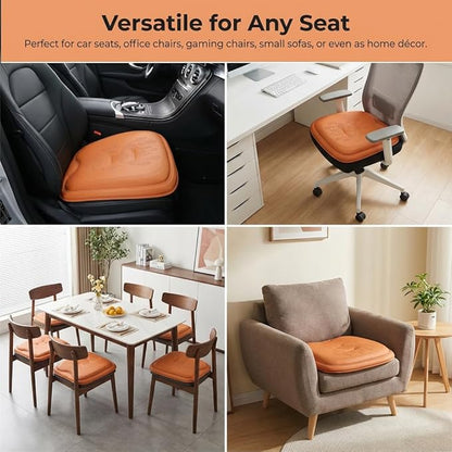Comfort Dreamcatcher Car Seat Cushion Non-Slip - Relaxing, Optimal Support & Posture for Long Drive (Single Seat (Coffee Brown))