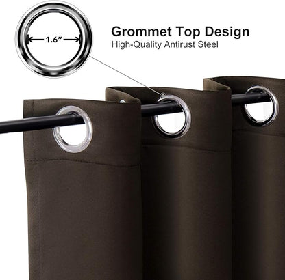 ChrisDowa Grommet Blackout Curtains