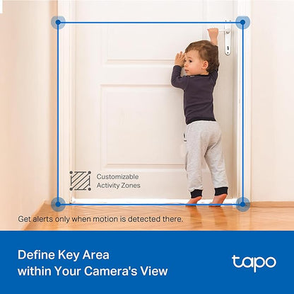 Tapo 2K Indoor/Outdoor Pan/Tilt Wired Security Camera