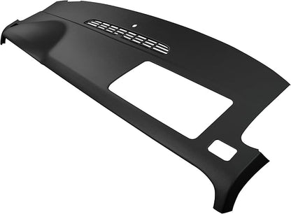 DashSkin Dash Cover Compatible with 2007-2014 Chevy Tahoe Suburban Avalanche & GMC Yukon & Yukon XL Without Speaker Holes in Black - Hard Molded Plastic Dashboard Cap