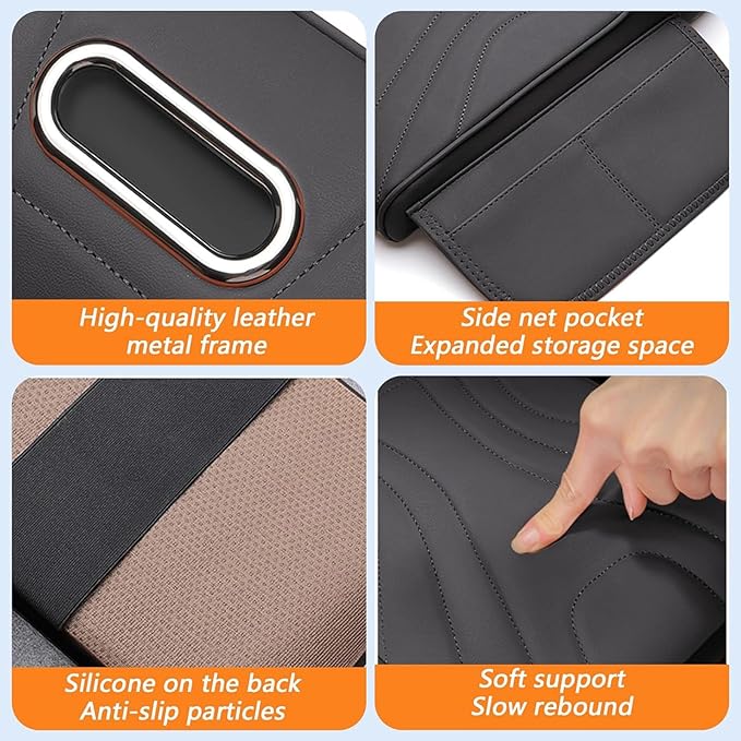 Car Center Console Cover for Lexus RX 350 2021-2023, Memory Foam Arm Rest Cushion Pad Waterproof Non-Slip Universal Interior Accessories with Pocket and Tissue Box,Brown