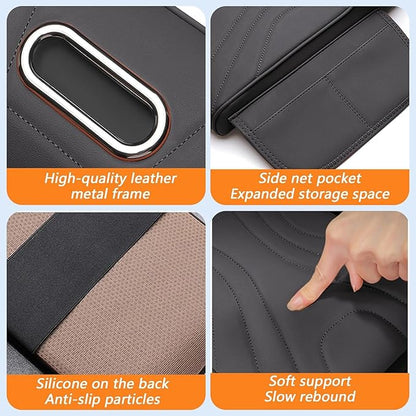Car Center Console Cover for Lexus RX 350 2021-2023, Memory Foam Arm Rest Cushion Pad Waterproof Non-Slip Universal Interior Accessories with Pocket and Tissue Box,Brown