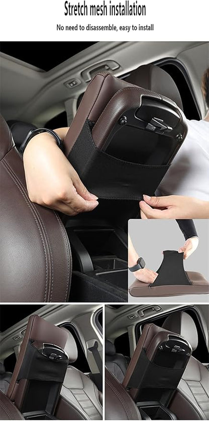 Car Armrest Cover Pad for Mazda CX-30 2020–2025 Premium Leather Center Console Armrest Cushion Pad Anti-Scratch Waterproof Auto Interior Accessories Wine Red