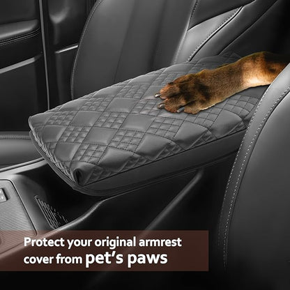 SKTU for 2026 Jeep Cherokee Armrest Cover for 2026+ Cherokee (Base/Laredo/Limited/Overland) Center Console Cover Jeep Cherokee 2026 Accessories Console Cushion Pad 2026 Cherokee Seat Box Pad-Thickened