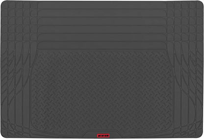 Motor Trend FlexTough™ Contour Heavy Duty Rubber Car Floor Mats with Cargo Liner - All Weather Full Set Front & Rear Floor Mats fits Most Cars Truck SUV, Automotive Floor Mat