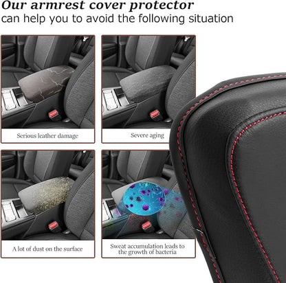 SKTU for 2018 2019 2020 2021 2022 2023 Hyundai Kona Center Console Cover 2023 Kona Armrest Pad Seat Box Cover 2023 Hyundai Kona Automotive Car Center Console Soft Cushion Not for Kona EV