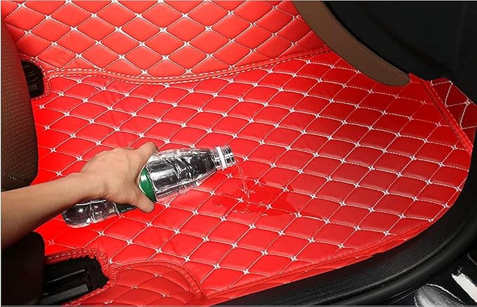 Custome Car Mats Accessories All Weather Floor mats Compatible with Automotive Floor Mats Passenger car mats (Gray Black)