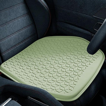 wuyaoyao Thin Gel Car Seat Cushion, Breathable Cooling Seat Cushions for Cars, Non-Slip & Comfortable Automotive Front Seats Cushion Pad for Driver, Chair Protector for Vehicle, Home, Office (Green)