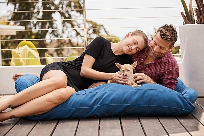 K9 Ballistics Tough Bolster Nesting Pillow Sofa Dog Bed with Removable Washable Cover - Durable, Water Resistant with Nonskid Bottom - Large, Taupe Premium Finish