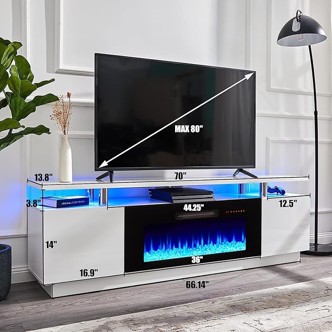 AMERLIFE Fireplace TV Stand