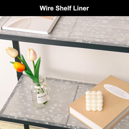 Cooyes Shelf Liner – Premium Non-Adhesive Cabinet & Drawer Liner for Kitchen – Waterproof Shelf Paper with Modern Pattern – Durable EVA Cabinet Mat – Easy to Cut （23.6" W x 118" L）