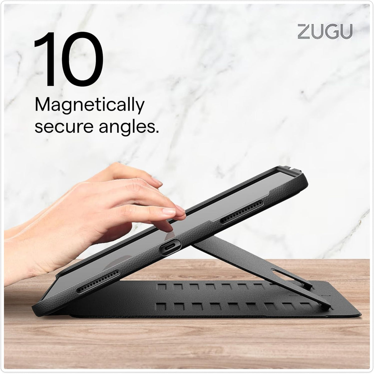 ZUGU Case for iPad Pro 12.9 Case 5th / 6th Generation Stand 2021/2022, Slim Protective Cover with Wireless Apple Pencil Charging, Magnetic Stand & Sleep/Wake Magnetic Cover, Berry Purple