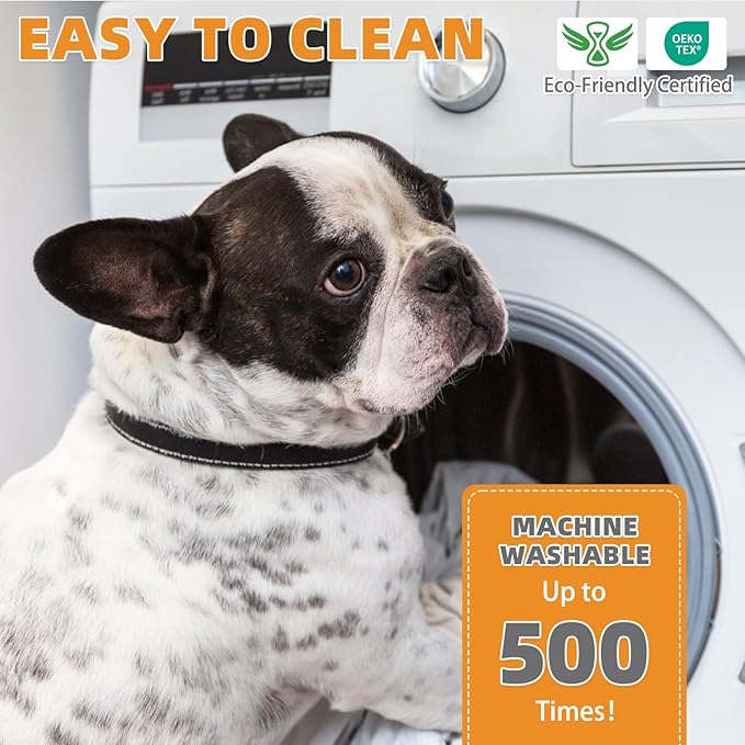 KOOLTAIL Washable Pee Pads for Dogs, 2 Pack Super Absorbent Reusable Puppy Training Pads Waterproof, Nonslip and Leak-Proof Dog Pee Pads, Large Pet Mats Whelping Pads for Floor, Crate, Couch, 36"x41"