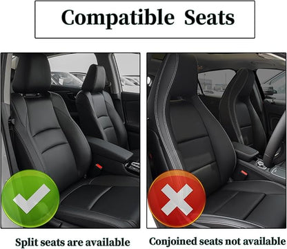 Car Seat Head-Rest Pillow Bow Automobile Neck Headrest Cushion Bling Bling Rhinestones Diamond for Automotive Accessories Girls and Women Neck Support Interior White-Black 2Pcs