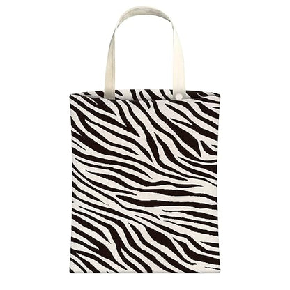 Cute Car Trash Can, Hanging Canvas Car Back Seat Organizer and Storage Bag, Funny Car Trash Bag For Travelling, Outdoor Cute Black White Zebra