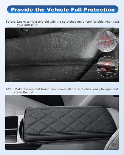 CDEFG Compatible with 2025 2026 Hyundai Tucson Limited Center Console Cover for 2025 2026 Tucson Limited/ 2025 2026 Tucson Hybrid Accessories Armrest Cover Middle Console Arm Rest Pad