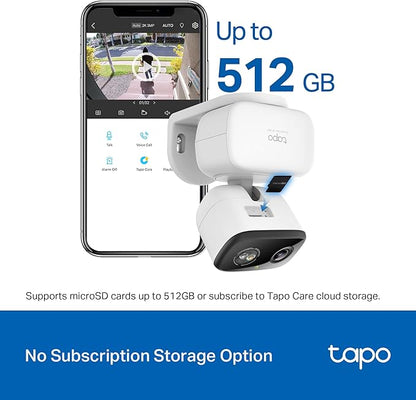 Tapo 2K Indoor/Outdoor Pan/Tilt Wired Security Camera