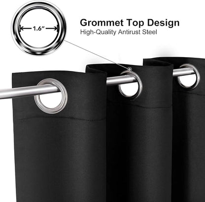 ChrisDowa Grommet Blackout Curtains