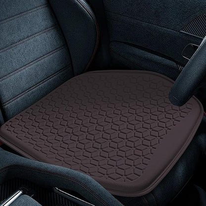 wuyaoyao Thin Gel Car Seat Cushion, Breathable Cooling Seat Cushions for Cars, Non-Slip & Comfortable Automotive Front Seats Cushion Pad for Driver, Chair Protector for Vehicle, Home, Office (Coffee)