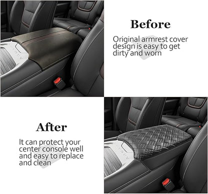 SKTU for 2025 2026 Nissan Armada Armrest Cover for 2025 2026 Nissan Armada (SV/SL/Platinum/Pro-4X/Platinum Reserve) Center Console Cover Nissan Armada 2025 2026 Accessories Console Cushion (Thicken)