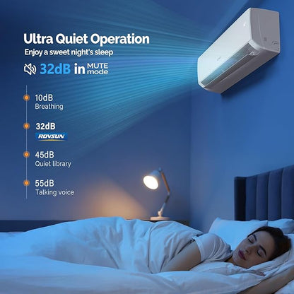 ROVSUN 18000 BTU Wifi Enabled Mini Split Air Conditioner & Heater