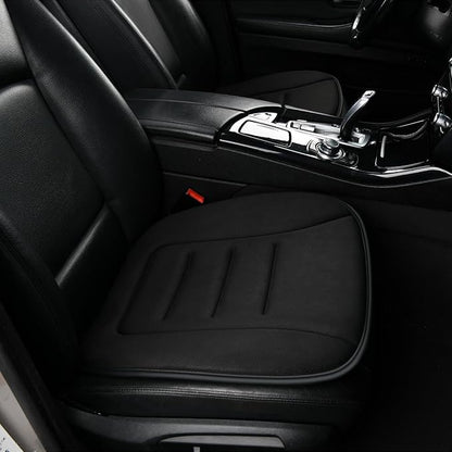 KAYI Car Seat Cushion, Memory Foam Car Seat Cushion, Anti Slip Rubber Bottom Car Seat Cushions for Driving, Suitable for Car and Office Chairs (Black)