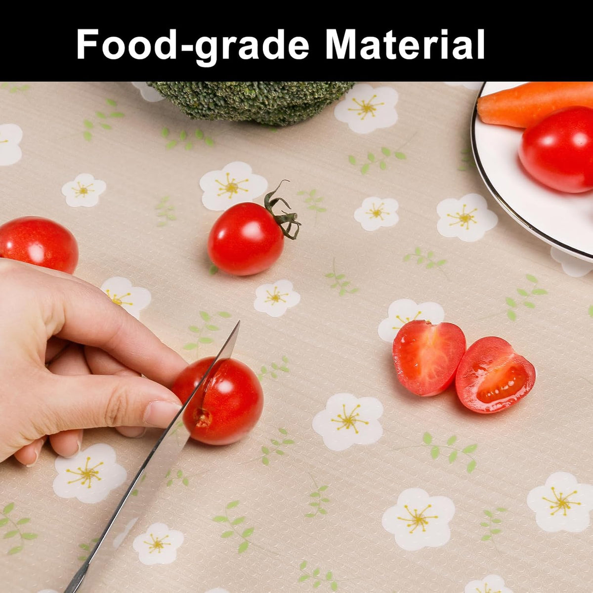 Cooyes Shelf Liner – Premium Non-Adhesive Cabinet & Drawer Liner for Kitchen – Waterproof Shelf Paper with Modern Pattern – Durable EVA Cabinet Mat – Easy to Cut （11.8" W x 236" L）