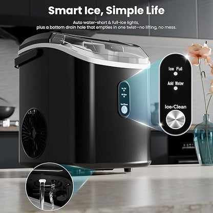 Antarctic Star Nugget Ice Makers Countertop