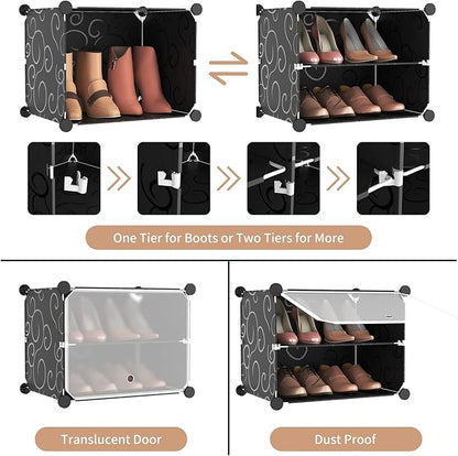 ROJASOP 6-Tier 24-Pair Expandable Shoe Rack Organizer
