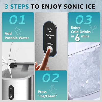 EUHOMY Nugget Ice Maker Countertop