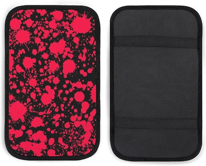 for Classic Horror Blood Splatter Black Car Handrail Box Cushion,Anti Slip Car Center Console Cover Universal Fit for Most Cars,Trucks and SUV