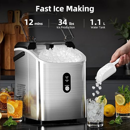 Antarctic Star Nugget Ice Maker Countertop