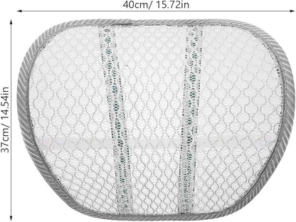 Breathable Car Seat Lumbar Pillow with Cooling Mesh Back Support Pad for Summer Driving Ergonomic Lower Back Relief Cushion for Office Car and Travel Random Color