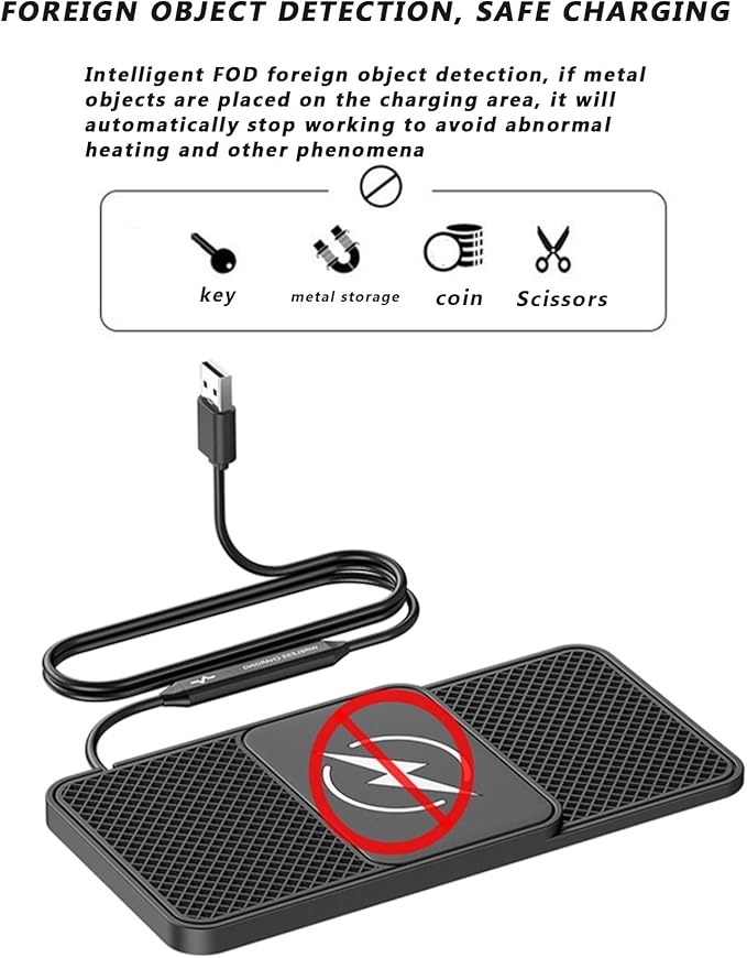 Car Wireless Phone Charger for BMW 1 Series 120d 120i 125d 125i 123d, Non-Slip Fast Inductive Chargers Charging Pad Type-C Fastcharger Auto Electronic Accessories