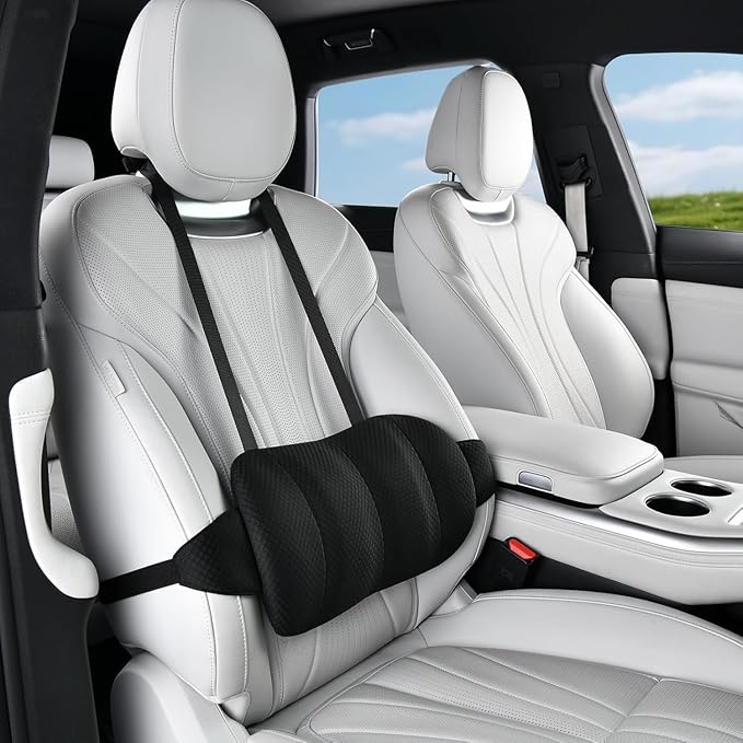1 Piece Automotive Seat Lumbar Support Pillow for Jeep Gladiator JT 2020-2025 2026, Driving Lower Back Cushion Ergonomic Orthopedic Posture Rest