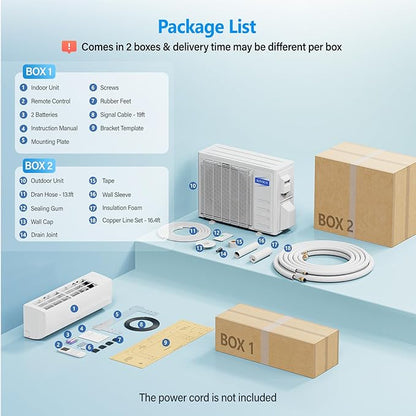 ROVSUN 12000 BTU Wifi Enabled Mini Split Air Conditioner & Heater
