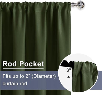 JIUZHEN Christmas Blackout Curtains
