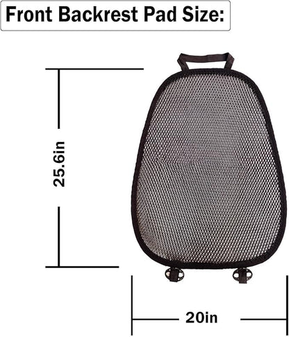Summer Cool 3D Air Mesh Breathable Vented Car Seat Cushion Pad,Universal Auto Back Cooling Ventilated Seat Cover for Car SUV Truck Van Pickup for Driving Seat(Black, 1 Pack Back Cushion)