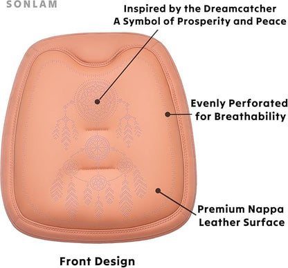 Comfort Dreamcatcher Car Seat Cushion Non-Slip - Relaxing, Optimal Support & Posture for Long Drive (Single Seat (Orange))