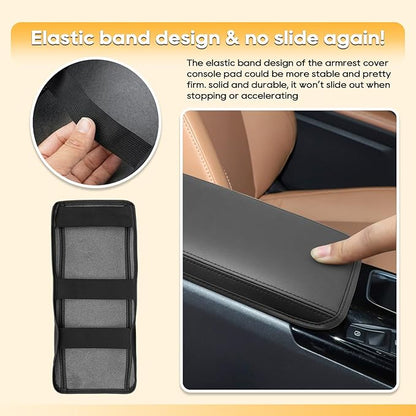 LFOTPP Armrest Cover for 2025-2026 Toyota Camry (LE/SE/XLE/XSE) Toyota Camry Accessories Center Console Cover Arm Rest Protector Middle Lid Pad Protector PU Leather, Anti-Scratch,Non-Slip