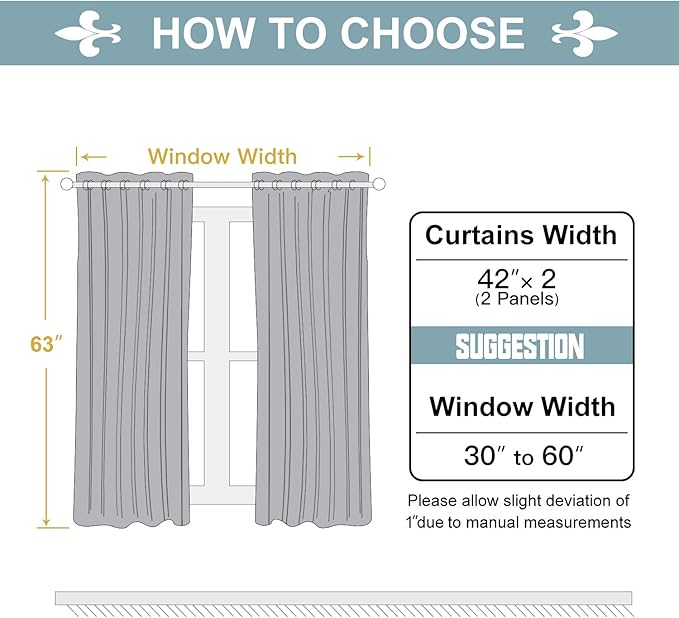 ChrisDowa White 100% Blackout Curtains