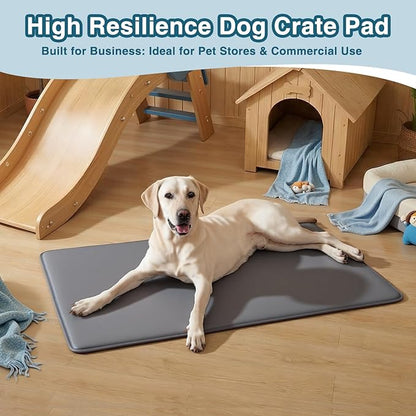 WAYIMPRESS Extra Large Dog Crate Pad Bed, Waterproof Cooling Pet Bed for Large Dogs, Outdoor Pet Bed with High Resilience Foam,Wipe Clean & Easy Rinse, Anti Slip 48 inch Graphite Grey