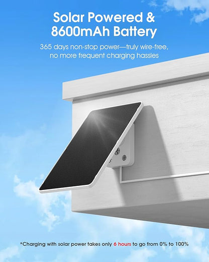 4G LTE Cellular Security Camera Outdoor, Wireless Solar Powered, no WiFi