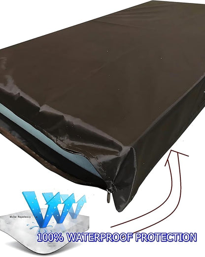 Dogbed4less Orthopedic Dog Bed with Memory Foam for Pet, Waterproof Liner with Durable Nylon Blue External Cover and Bonus Antislip Duvet (Ballistic in Navy, Extra Large 40" Length X 35" Width)