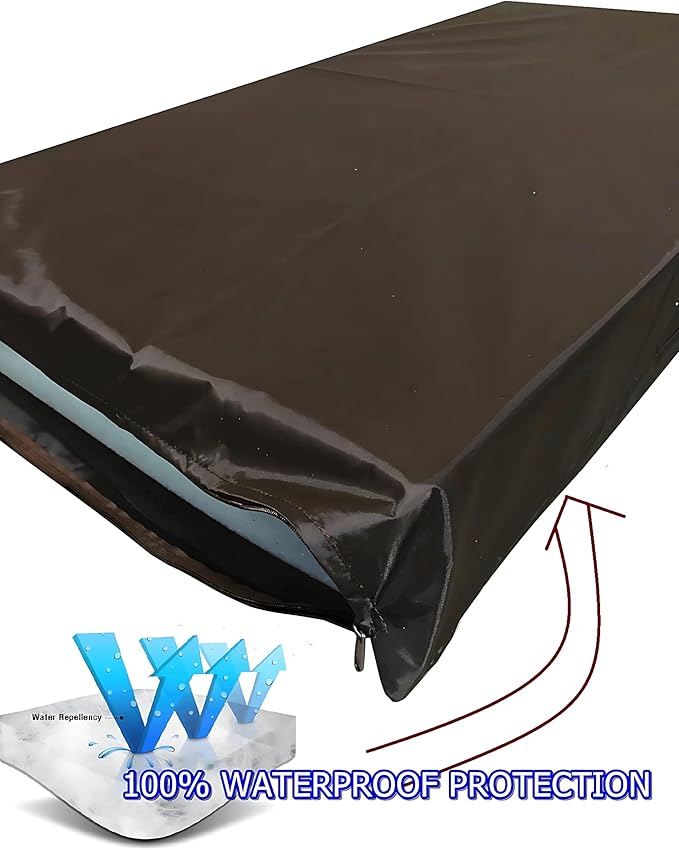 Dogbed4less Orthopedic Dog Bed with Memory Foam for Pet, Waterproof Liner with Durable Nylon and Bonus Microsuede Antislip External Covers (Ballistic in Seal Brown, Large 41" Length X 27" Width)