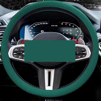 Cooling Steering Wheel Cover, Car Steering Wheel Cover, Anti-Slip Car Steering Wheel Protective Cover, Fit 12.6-16 Inch, for Car SUV Truck Van, for Women & Men (Dark Green)