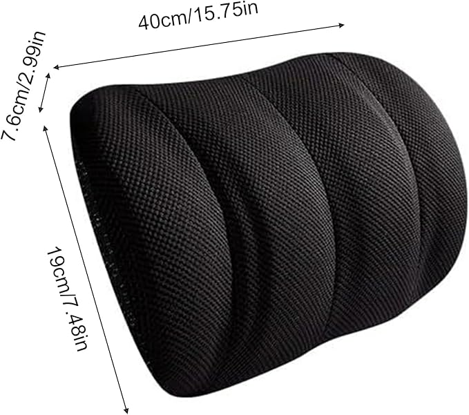 1 Piece Automotive Seat Lumbar Support Pillow for Jeep Gladiator JT 2020-2025 2026, Driving Lower Back Cushion Ergonomic Orthopedic Posture Rest