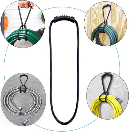Extension Cord Storage Straps,2 Pack 16 inch Portable with Carrying Handle fit Vacuum Hose Holder, Shop Storage,Water Hose Organizer for your Home, Garage