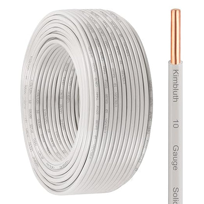 THHN Wire 10 Gauge 200 FT OFC Electrical Wire, 10 AWG Solid Copper Wire Rated