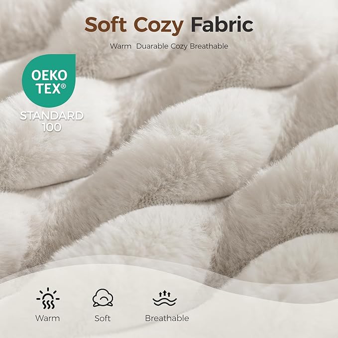 Orthopedic Dog Bed for Large Dog, Waterproof Pet Bed for Crate,Non-Slip Bottom and Egg-Crate Foam with Removable Washable Cover Crate Bed,Cream,35"x22"x3"